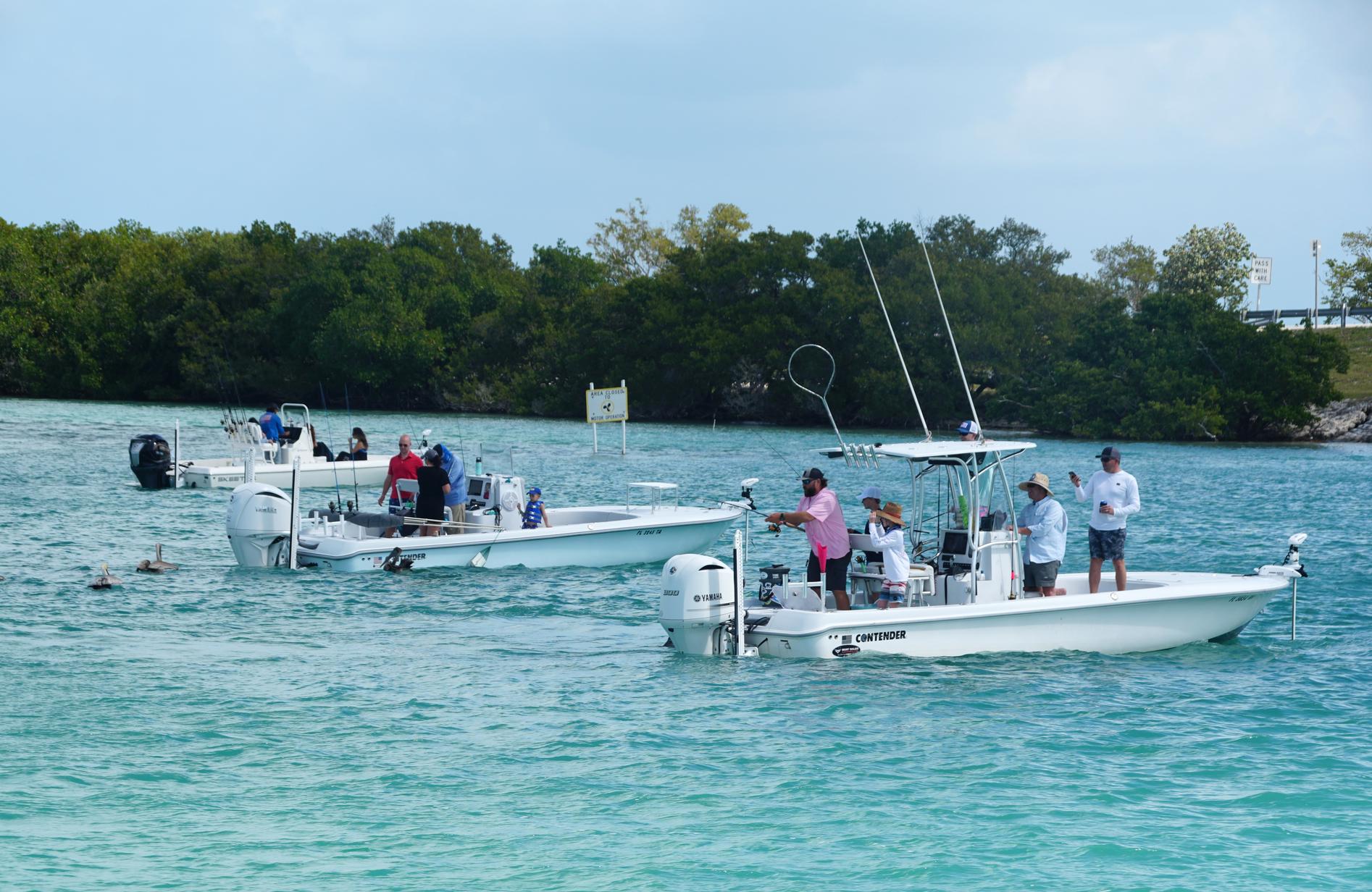 Two boats in Islamorada Florida