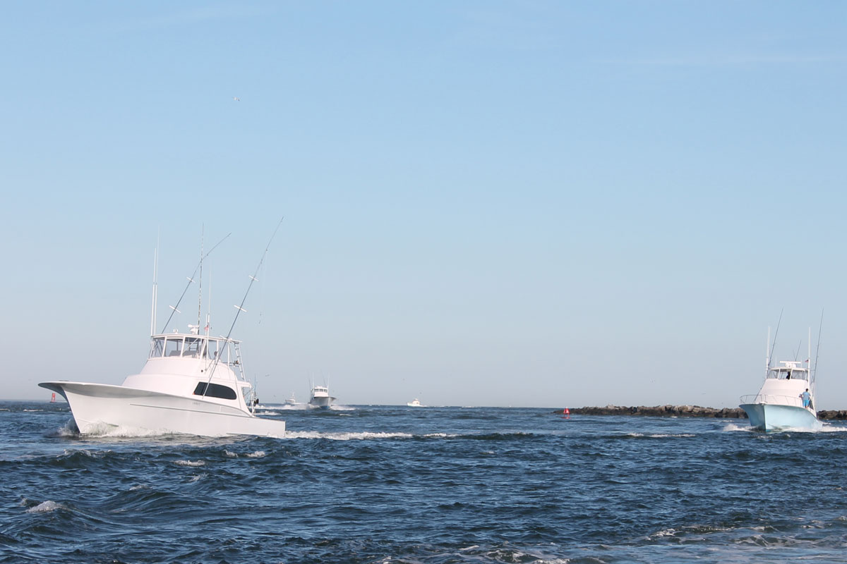 inboard diesel boats at the inlet